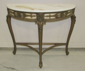 French Style Demi Lune Wall Console