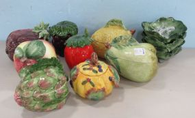 FF and Vietri Ceramic Fruit Containers