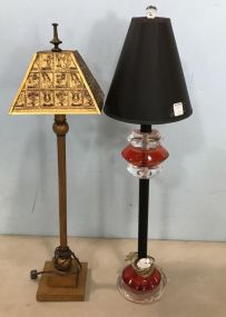 Two Decorative Modern Table Lamps