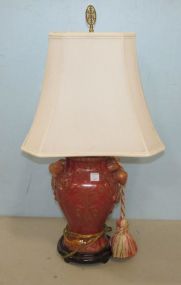Rust Modern Oriental Style Lamp