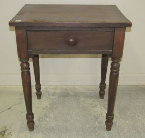 Antique Single Drawer Side Table