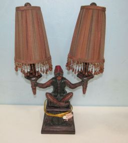 Decor Double Arm Monkey Table Lamp