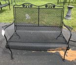 Wrought Iron Settee