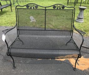 Wrought Iron Settee