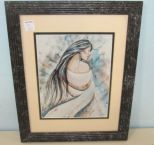 Southwest Woman Watercolor Print