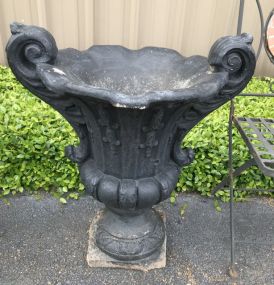 Painted Concrete Planter Urn