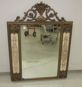 French Style Wood Ornate Wall Mirror