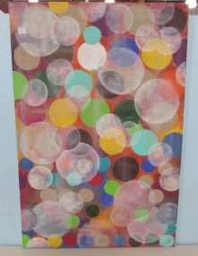 Painting of Circles on Canvas