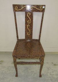 Painted Leopard Side Chair