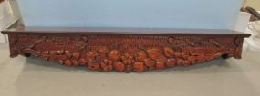 Indo Reproduction Carved Wall Shlelf