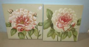 Pair of Giclee Print Flowers