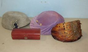 Three Vintage Hats and Nail Kit