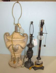 Three Decorative Table Lamps