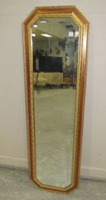 Narrow Beveled Copper Finish Mirror