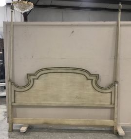 Painted Distressed Poster King  Size Head Board