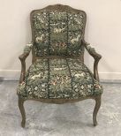 Country French Upholstered Arm Chair