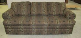Contemporary Upholstered Three Cushion Sofa