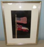 Framed Print of American and Mississippi