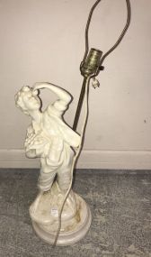 Glazed Ceramic Boy Lamp