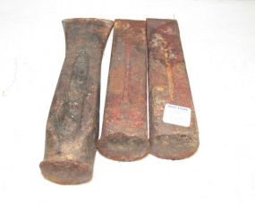 Three Vintage Log Wedges