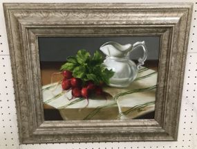 Still Life with Radishes Painting  by Mary Gordy