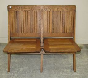 Oak Double Seat Bench