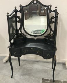French Style Triple Mirror Vanity