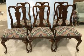 Five Cherry Queen Anne Dining Chairs