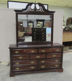 Modern Cherry Triple Dresser