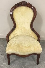 Victorian Reproduction Carved Ladies Chair