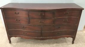 Vintage Mahogany Triple Dresser