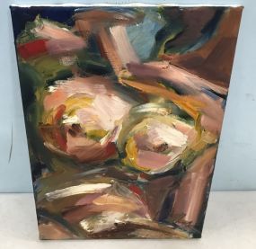 Oil Painting of  Flowers by Jackie Ellens