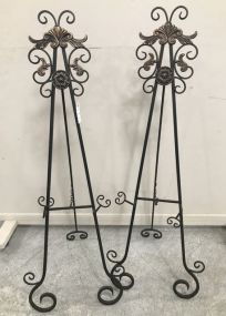 Pair of Metal Art Easels