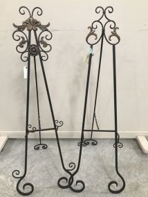 Two Metal Art Easels