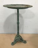 Metal Distressed Rustic Pedestal Stand