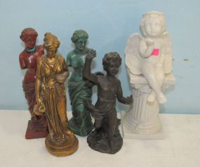 Group of Painted Busts