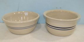 Two Marshall Pottery Blue Label Bowls