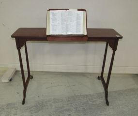 Wood Table Book Stand