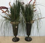 Pair of Modern Metal Planters