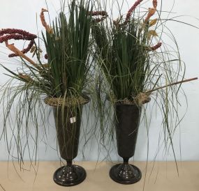 Pair of Modern Metal Planters