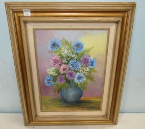 Painting of Flowers in Vase