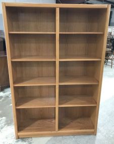 Large Modern Double Bookcase
