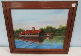 Painting of River House by James Alford