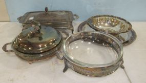 Group of Silver Plate Serving Plates