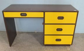 Painted Mid Century Style Kneehole Desk