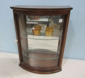 Bow Front Wall Handing Display Case
