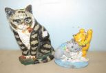 Vintage Iron Cat Door Stops