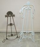 Two Metal Art Easels