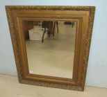 Vintage Wood Framed Wall Mirror