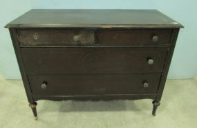 Vintage Black Painted Dresser